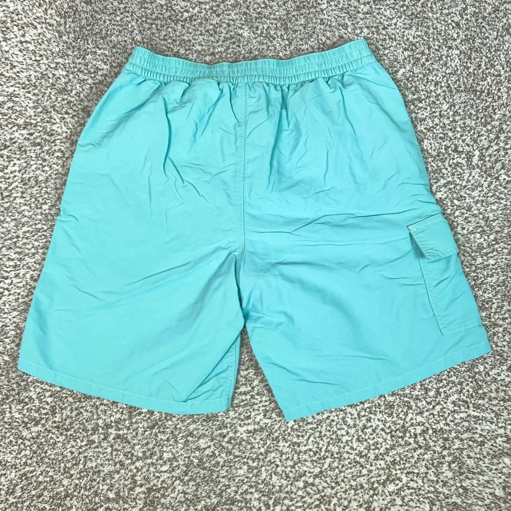 Polo Ralph Lauren Swim Trunks Mens Small Blue Cargo Mesh Lined Drawstring Pony